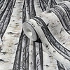 Timber Behang met berkenbomen - 35397
