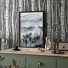 Timber Behang met berkenbomen - 35397