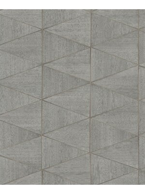 Travertino Behang met wyber in houtlook - 33355