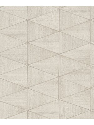 Travertino Behang met wyber in houtlook - 33358