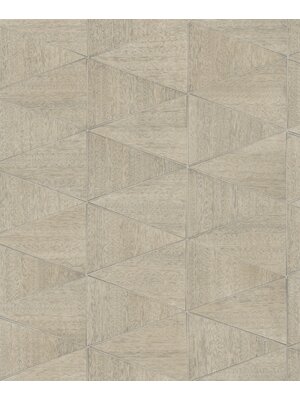 Travertino Behang met wyber in houtlook - 33359