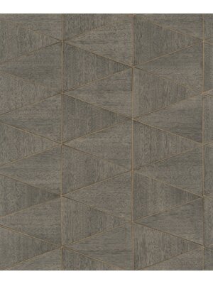 Travertino Behang met wyber in houtlook - 33360