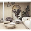 Travertino Fotobehang aquarel olifant - 33098