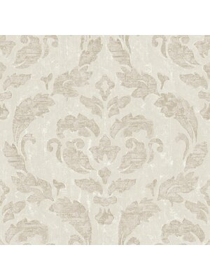Utopia Beige behang met grote klassieke ornamenten - G67780