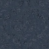 Utopia Donkerblauw behang met grote klassieke ornamenten - G68014