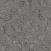 Utopia Oud-zilver behang met grote klassieke ornamenten - G67782