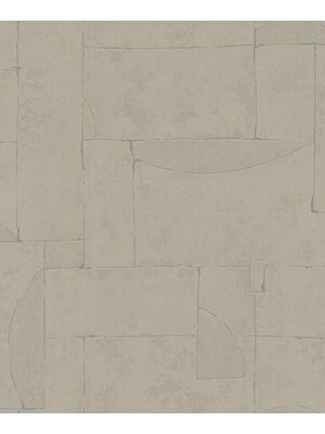 Behang natuursteen grafische vormen - 34601