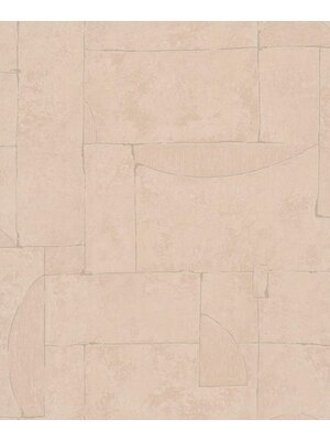 Behang natuursteen grafische vormen - 34603