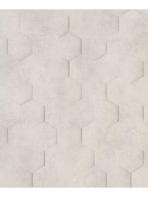 Loft Behang met 3D hexagon print - 34158 Loft Behang met 3D hexagon print - 34158