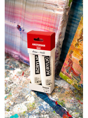 Amsterdam Standard Series Titaan Wit duo pack | 2 x 120 ml