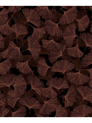 Behang met ginkgo bladeren - 35779