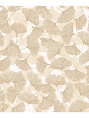 Behang met ginkgo bladeren - 35784