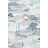 Behang met getekend landschap - 35788