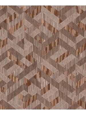 Behang rieten geometrische vormen - 35789