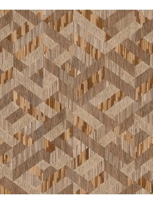 Behang rieten geometrische vormen - 35790