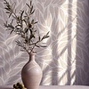 Behang met bladeren motief - 35795 Behang met bladeren motief - 35795