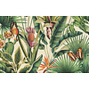 Tahiti - Fiori beige/groen/roze - 13335 Tahiti - Fiori beige/groen/roze - 13335