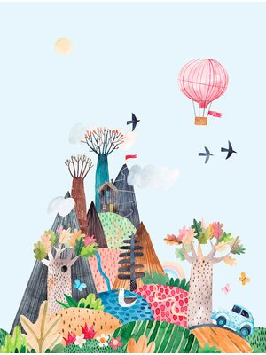Cute Walls- Car Trip 212x280cm - CW6036-2