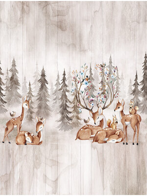 Cute Walls- Deer Camp 212x280cm - CW6046-1