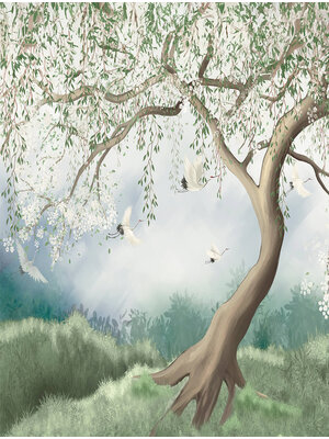 Cute Walls- Weeping Willow 212x280cm - CW6051-1
