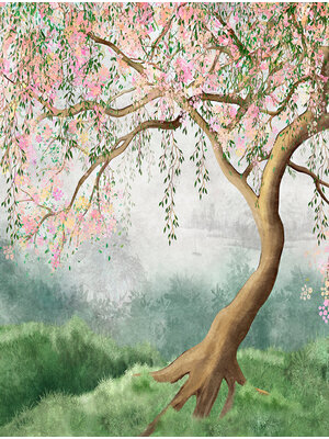 Cute Walls- Weeping Willow 212x280cm - CW6052-1 Cute Walls- Weeping Willow 212x280cm - CW6052-1