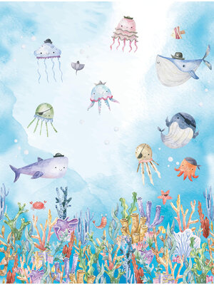 Cute Walls- Sealife 212x280cm - CW6058-1 Cute Walls- Sealife 212x280cm - CW6058-1