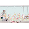 Cute Walls- Bee Flowers 212x280cm - CW6129-2 Cute Walls- Bee Flowers 212x280cm - CW6129-2