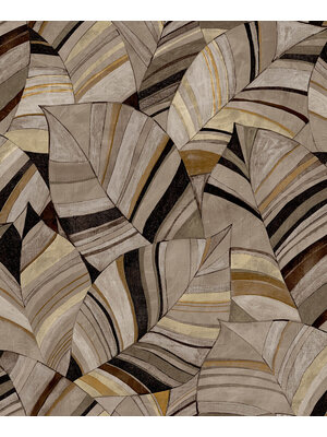 Serenity - Native Leaves Chocolate Brown - SY27563