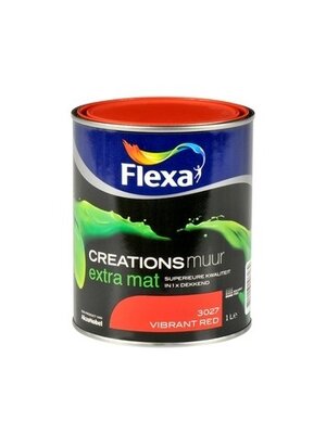Flexa Creations Muurverf Extramat - Vibrant Red 3027 Flexa Creations Muurverf Extramat - Vibrant Red 3027
