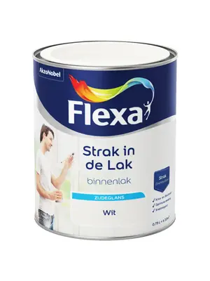 Flexa Strak in de Lak Binnenlak Zijdeglans - Wit Flexa Strak in de Lak Binnenlak Zijdeglans - Wit
