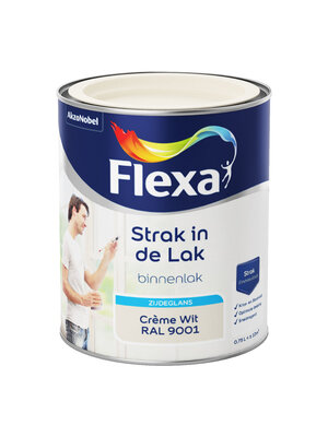 Flexa Strak in de Lak Binnenlak Zijdeglans - RAL 9001 Flexa Strak in de Lak Binnenlak Zijdeglans - RAL 9001