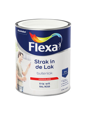 Flexa Strak in de Lak Buitenlak Hoogglans - Fris Wit - RAL 9016 Flexa Strak in de Lak Buitenlak Hoogglans - Fris Wit - RAL 9016