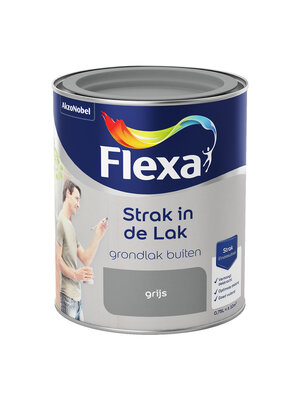 Flexa Strak in de Lak Grondlak Buiten - Grijs Flexa Strak in de Lak Grondlak Buiten - Grijs