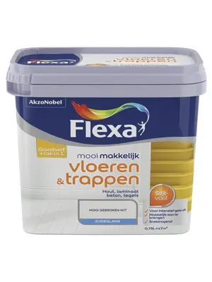 Flexa Mooi Makkelijk Vloeren en Trappen - Gebroken Wit / RAL 9010 Flexa Mooi Makkelijk Vloeren en Trappen - Gebroken Wit / RAL 9010
