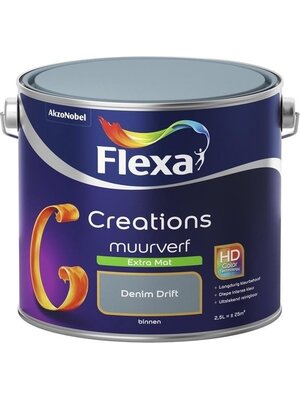 Flexa Creations Muurverf Extra Mat - Denim Drift Flexa Creations Muurverf Extra Mat - Denim Drift