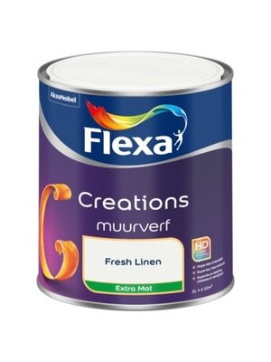 Flexa Creations Muurverf Extra Mat - Fresh Linen Flexa Creations Muurverf Extra Mat - Fresh Linen