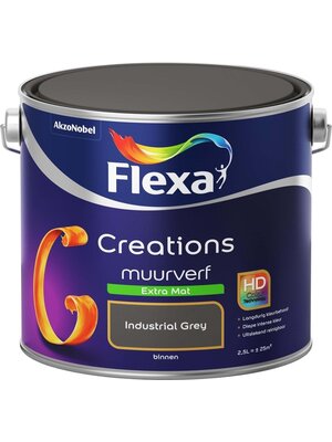 Flexa Creations Muurverf Extra Mat - Industrial Grey Flexa Creations Muurverf Extra Mat - Industrial Grey