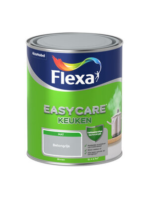 Flexa Easycare Muurverf Keuken Mat - Betongrijs - 1 liter Flexa Easycare Muurverf Keuken Mat - Betongrijs - 1 liter