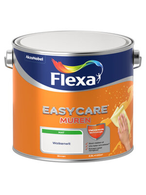 Flexa Easycare Muurverf Mat - Wolkenwit - 2,5 liter Flexa Easycare Muurverf Mat - Wolkenwit - 2,5 liter