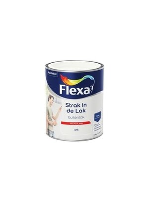 Flexa Strak in de Lak Buitenlak Hoogglans 750 ml Wit Flexa Strak in de Lak Buitenlak Hoogglans 750 ml Wit