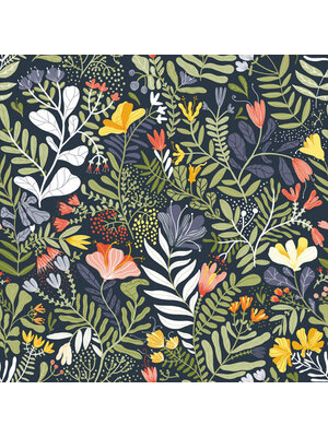Dutch Wallcoverings FC Lina- Brittsommar Dark green - 55010