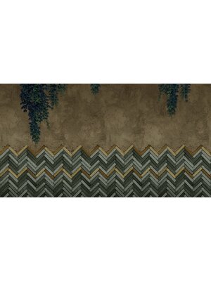 Muance Fotobehang Fishbone bricks - MU12046 Muance Fotobehang Fishbone bricks - MU12046