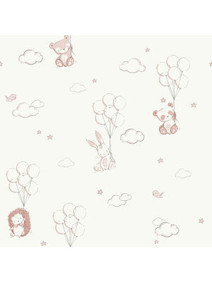 World of Imagination - DL27555 - Floating Balloons Pink World of Imagination - DL27555 - Floating Balloons Pink