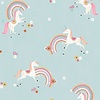 World of Imagination - DL27564 - Rainbow Unicorn Blue