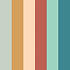 So Stripey - STR50121W - Rainbow Bloc Teal