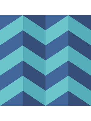 So Stripey - STR50131W - Illusion Chevron Cerulean Mix
