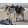 Painted Memories 2 - 8050 - Two Donkeys on the Beach