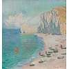 Painted Memories 2 - 8074 - The Beach and the Falaise d'Amont
