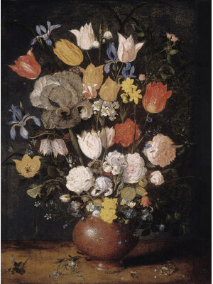 Painted Memories 2 - 8076 - Bouquet of Flowers in an Earthenware Vase