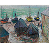 Painted Memories 2 - 8078 - Boats on the Beach at Étretat